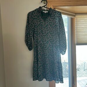 JOY JOY GREEN AND PINK TIGER DRESS SIZS XS